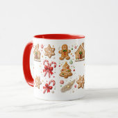 Kerstmug met gemberkoek mok (Voorkant links)
