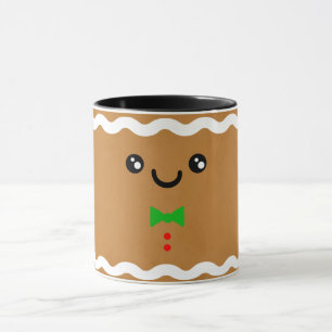 Kerstmug met gemberkoekjes mok