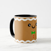 Kerstmug met gemberkoekjes mok (Voorkant links)