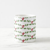 Kerstmug met hulstbessen koffiemok (Center)