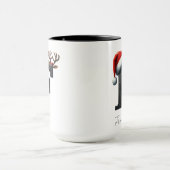 Kerstmug met letter F | Beker met eigen naam Mok (Midden)