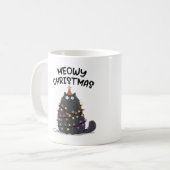 Kerstmug met Meowy Koffiemok (Voorkant links)