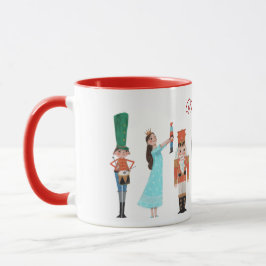 Kerstmug met notenkrakerballetpersonages mok