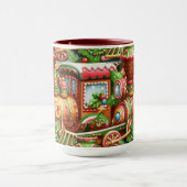 Kerstmug met peperkoek trein mok (Midden)