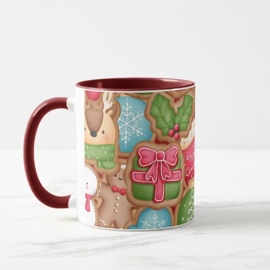 Kerstmug met Peperkoekjes Mok (Links)