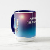 Kerstmug met rendier juwelen mok (Voorkant links)