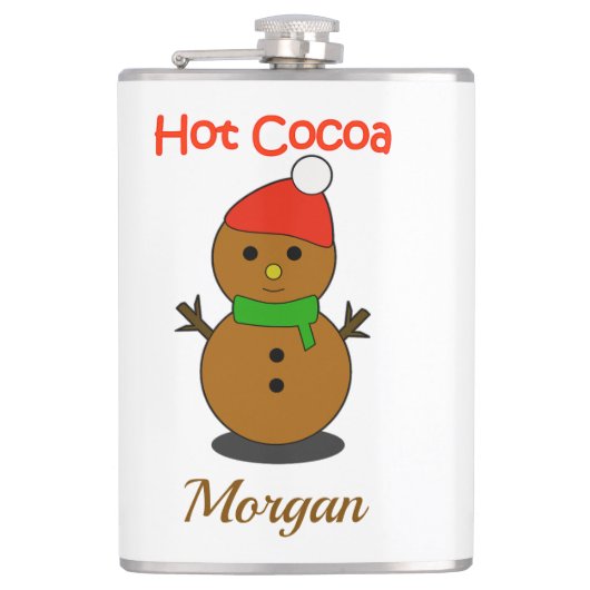 Kerstmug met sfeer – Cadeau hete chocolade voor de Heupfles (Voorkant)