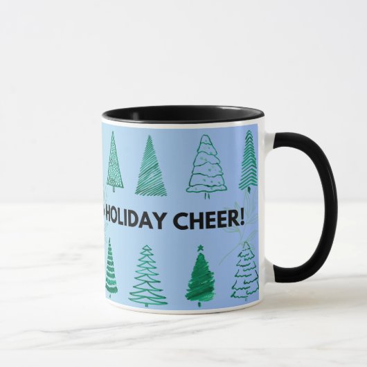Kerstmug met Vrede Liefde en Vakantiegroet Mok (Rechts)