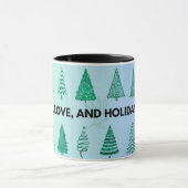 Kerstmug met Vrede Liefde en Vakantiegroet Mok (Midden)