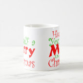 Kerstmug met vrolijk kerstfeest koffiemok (Center)