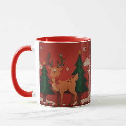 Kerstmug reekalf mok (Links)