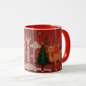 Kerstmug reekalf mok (Voorkant rechts)
