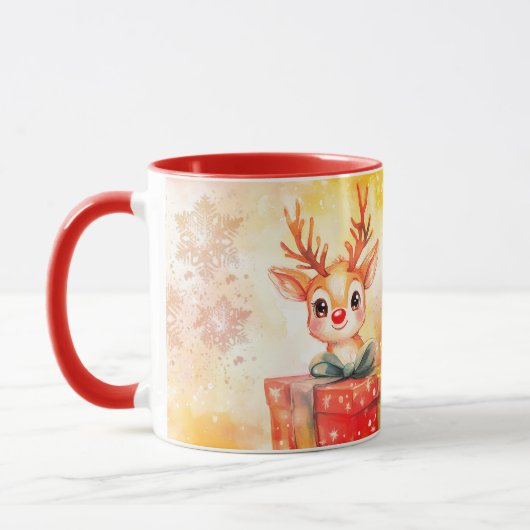 Kerstmug reekalf mok (Links)