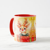 Kerstmug reekalf mok (Voorkant links)