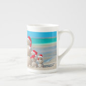 Kerstmug Sneeuwman Porselein Kop (Rechts)