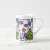 Kerstmug Sneeuwman Porselein Kop (Rechts)