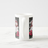 Kerstmug Sneeuwman Porselein Kop (Achterkant)