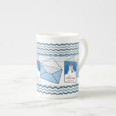 Kerstmug Sneeuwman Porselein Kop (Voorkant rechts)