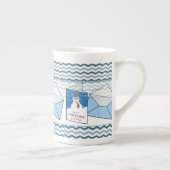 Kerstmug Sneeuwman Porselein Kop (Rechts)