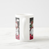 Kerstmug Sneeuwman Porselein Kop (Achterkant)