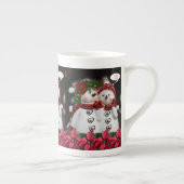 Kerstmug Sneeuwman Porselein Kop (Rechts)