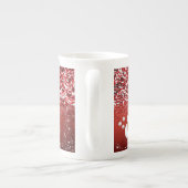 Kerstmug Sneeuwman Porselein Kop (Achterkant)