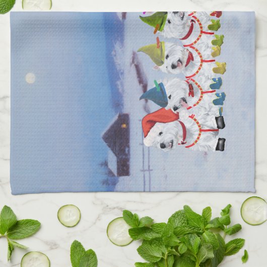 kerstmug theedoek (Gevouwen)