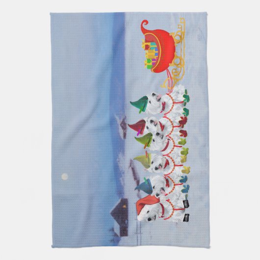 kerstmug theedoek (Verticaal)