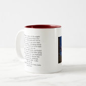 Kerstmug Tweekleurige Koffiemok (Voorkant links)