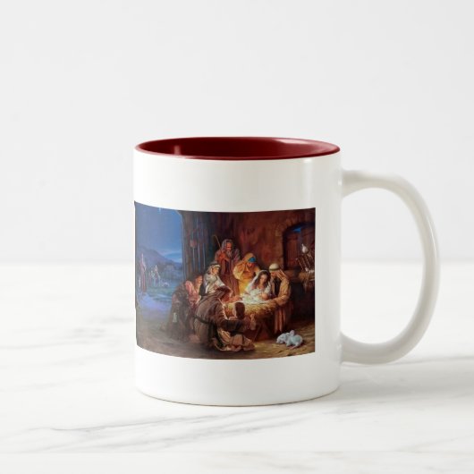 Kerstmug Tweekleurige Koffiemok (Rechts)