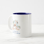 Kerstmug Tweekleurige Koffiemok (Voorkant links)