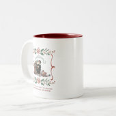 Kerstmug Tweekleurige Koffiemok (Voorkant links)