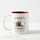 Kerstmug Tweekleurige Koffiemok (Links)