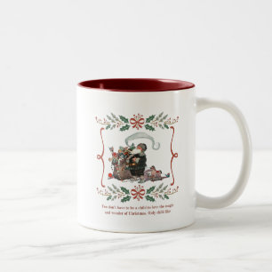 Kerstmug Tweekleurige Koffiemok