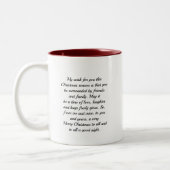 Kerstmug Tweekleurige Koffiemok (Links)
