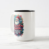 Kerstmug Tweekleurige Koffiemok (Voorkant links)