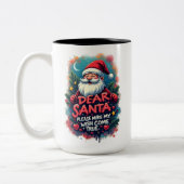 Kerstmug Tweekleurige Koffiemok (Links)