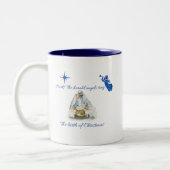 Kerstmug Tweekleurige Koffiemok (Links)