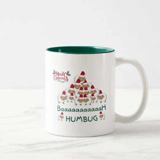 Kerstmug Tweekleurige Koffiemok (Rechts)