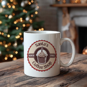 Kerstmug van Santa's North Pole Coffee Shop Koffiemok