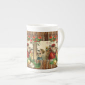 Kerstmug, Vintage Porselein Kop (Voorkant rechts)