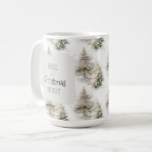 Kerstmug “Vol Kerstgevoel” Koffiemok (Voorkant links)