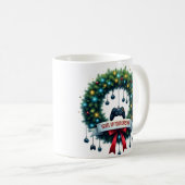 Kerstmug voor gamers koffiemok (Voorkant rechts)