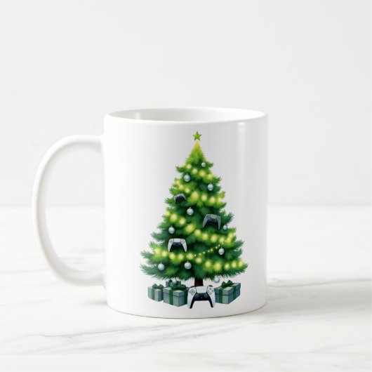 Kerstmug voor gamers koffiemok (Links)