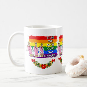 Kerstmug voor homoseksuele mannenkoren koffiemok