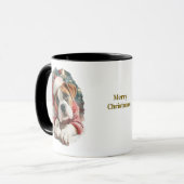 Kerstmug voor hondenliefhebbers/ Boxer Mok (Voorkant links)