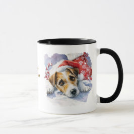 Kerstmug voor hondenliefhebbers mok