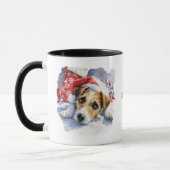 Kerstmug voor hondenliefhebbers mok (Links)