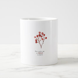 Kerstmug 'Voor ons is een kind geboren' Grote Koffiekop