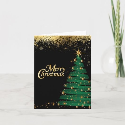 kerstmuggenboom feestdagen kaart (Voorkant)